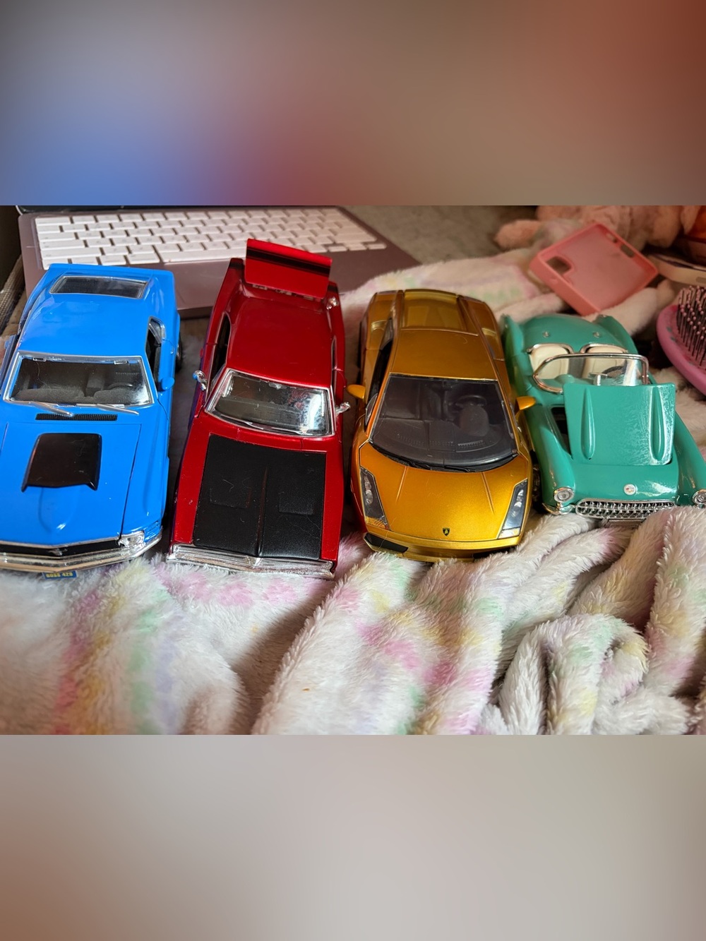 Gold Sports Toy Car Model for Kids - Die-Cast Collectible